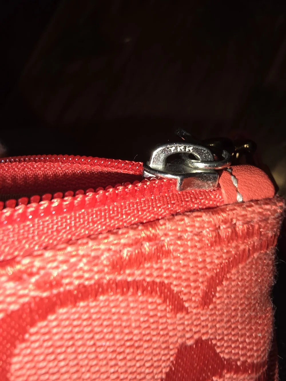 Coach Orange Signature Jacquard Wristlet